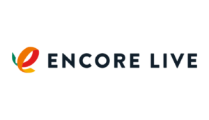 Encore Live brand in black color with its logo beside it