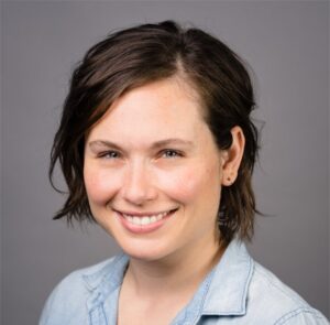 Headshot of Emma Supica wearing a shirt