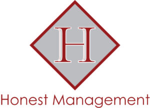 Honest Management with its logo in red color