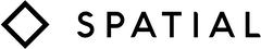 Brand of SPATIAL written in black next to its logo